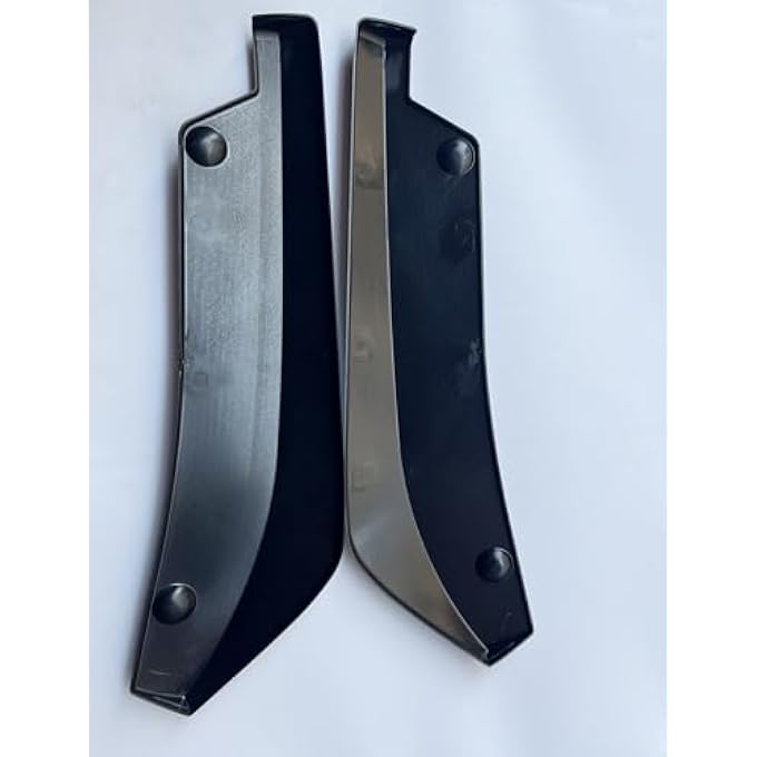 Propartauto 2X Universal Glossy Black Rear Bumper Lip Diffuser Splitter Canard Protector Car - Image 3