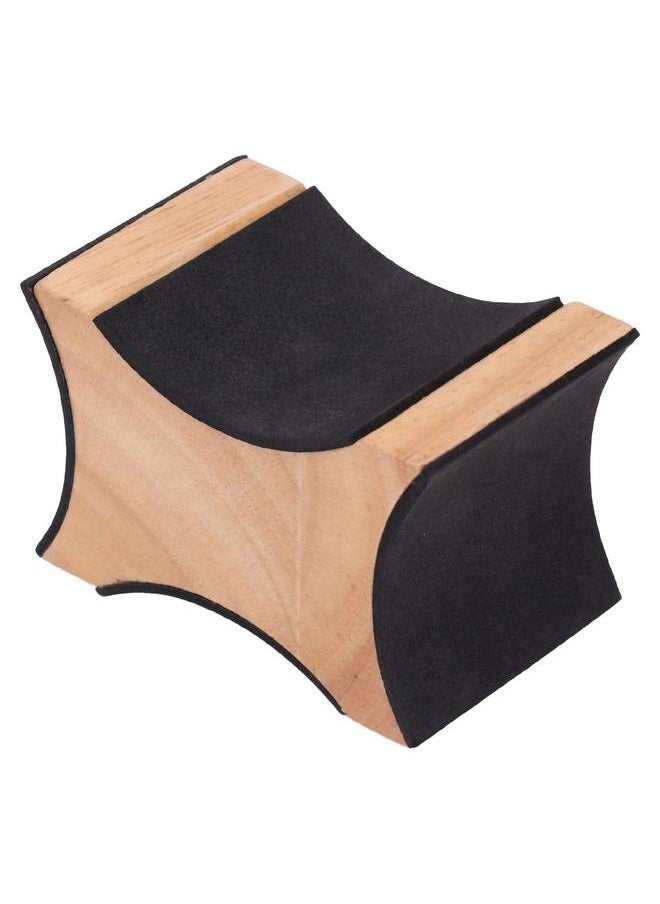 Guitar Neck Rest 2 Heights Solid Wood Support Soft Sponge Cushion Guitar Neck Rest Pillow for String Instruments