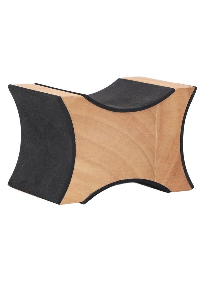 Guitar Neck Rest 2 Heights Solid Wood Support Soft Sponge Cushion Guitar Neck Rest Pillow for String Instruments
