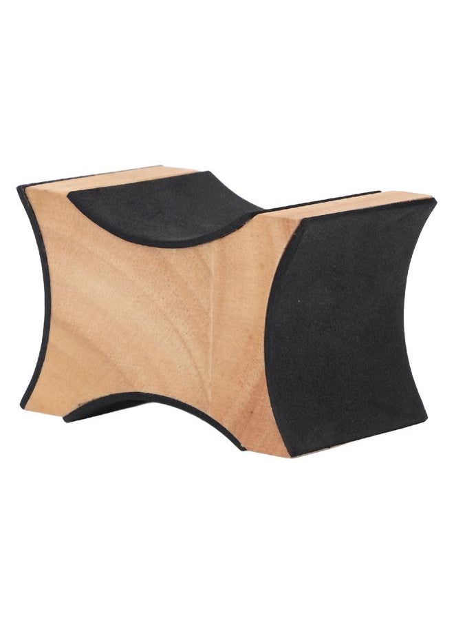 Guitar Neck Rest 2 Heights Solid Wood Support Soft Sponge Cushion Guitar Neck Rest Pillow for String Instruments