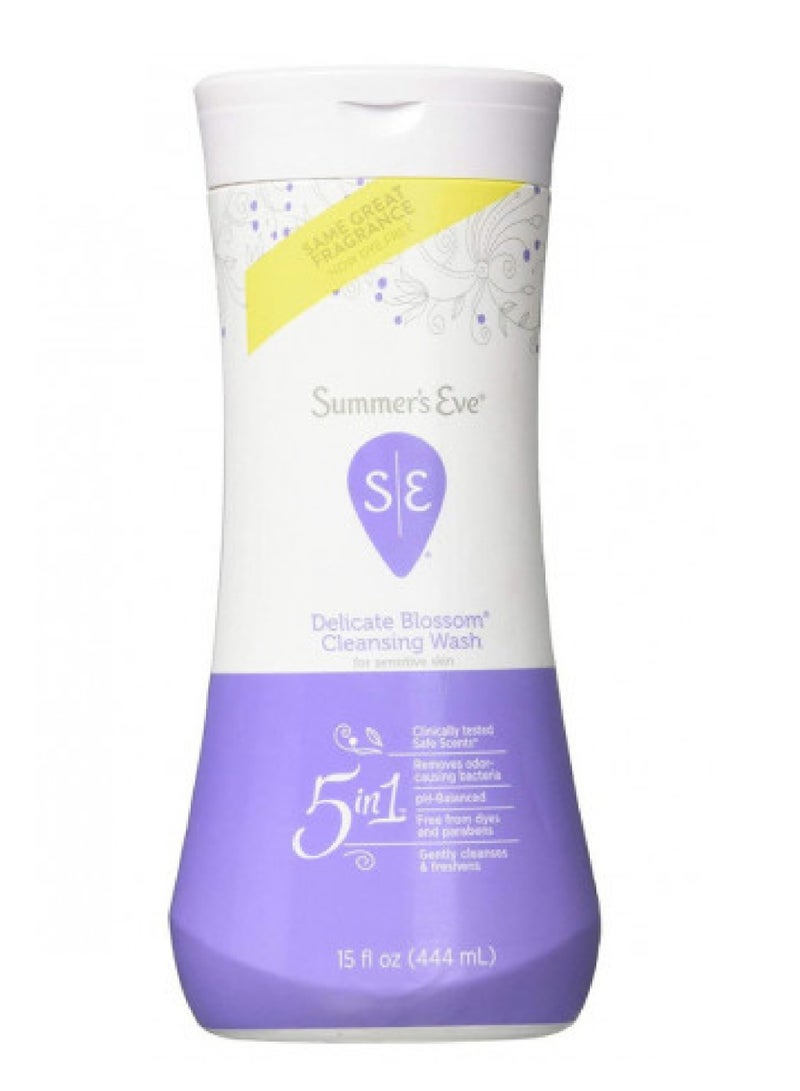 Summer's Eve Delicate Blossom Cleansing Wash 5-1 444ml