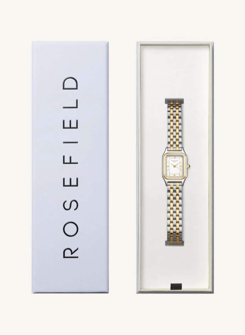 RoseField Ivy White Gold Roman numbers Steel Strap Duotone - OCWDSD-OC03