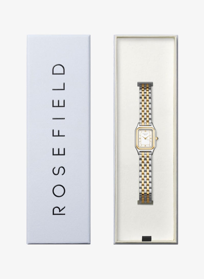 RoseField Ivy White Gold Roman numbers Steel Strap Duotone - OCWDSD-OC03 - Image 3