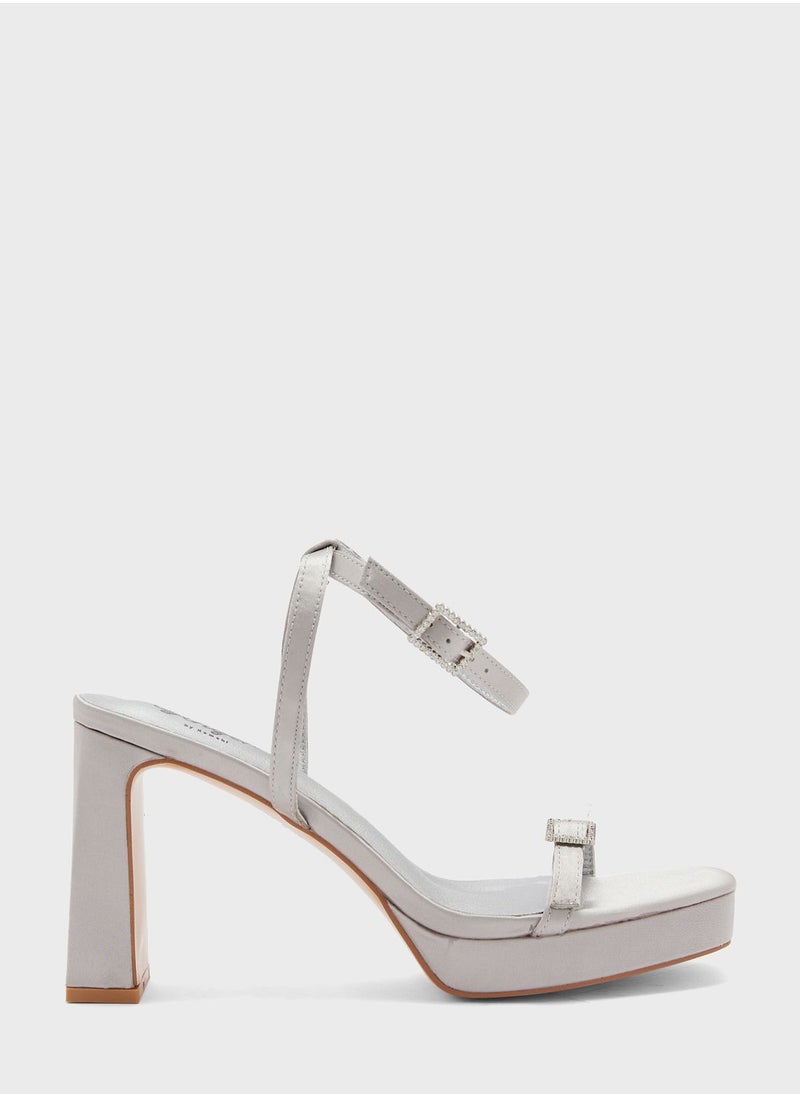 Ginger - Ankle Strap Block Heel Sandal - Image 1