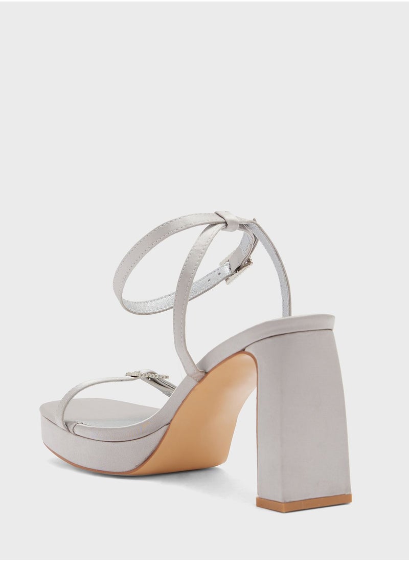 Ginger - Ankle Strap Block Heel Sandal - Image 1