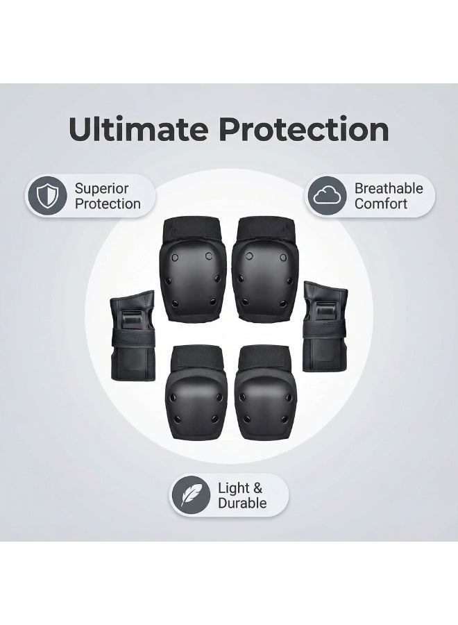 واي آند دي مجموعة منصات الركبة، الترس الواقي للأطفال الأطفال المراهقين البالغين مع منصات الركبة للركلة، التزلج، لوح التزلج، سكوتر، ركوب الدراجات، ركوب الدراجات - Image 2