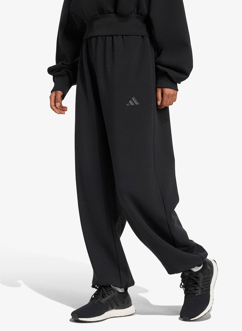 Adidas W All Szn Sl Pt Black Training Pants For Women M - Image 1