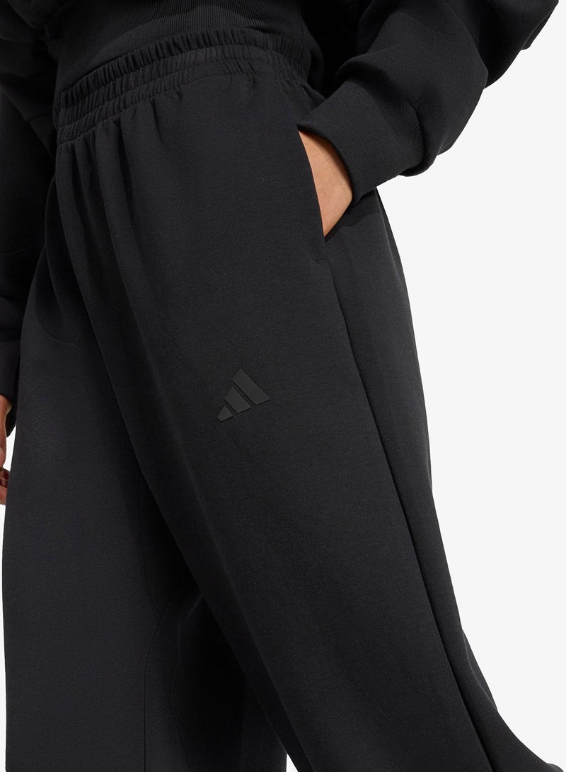 Adidas W All Szn Sl Pt Black Training Pants For Women M - Image 4