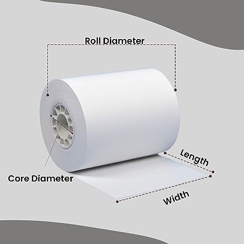 BAM POS Thermal Receipt Paper - BPA Free, Shrink Wrapped Rolls - Compatible With Clover Mini, Mobile, First Data FD130, FD50, FD55, Verifone Omni 3200, 3210, 3300 - Pack of 50 Rolls - Image 3