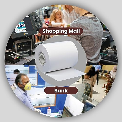 BAM POS Thermal Receipt Paper - BPA Free, Shrink Wrapped Rolls - Compatible With Clover Mini, Mobile, First Data FD130, FD50, FD55, Verifone Omni 3200, 3210, 3300 - Pack of 50 Rolls - Image 5