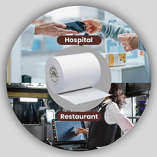 BAM POS Thermal Receipt Paper - BPA Free, Shrink Wrapped Rolls - Compatible With Clover Mini, Mobile, First Data FD130, FD50, FD55, Verifone Omni 3200, 3210, 3300 - Pack of 50 Rolls - Image 4