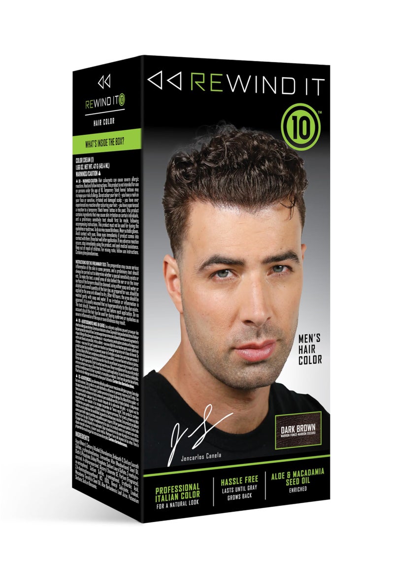 REWIND IT 10 Dark Brown Mens Hair Color