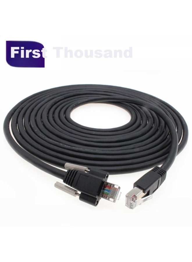 Shochan Sq-Wg15X High Flex Ethernet Cable 5M Gigabit Industrial Camera Gige Ccd Shielded Drag Chain With Screws Basler High Flex Bendable Wear-Resistant Customizable Length - Image 1