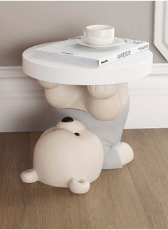 1-Piece Cute Bear Statue Round Coffee Table Bedroom Nightstand Bed Table with Bluetooth Speaker for Living Room Office Bedrooms Furniture 45x40cm(fully Assembled) - pzsku/ZA923638C678197F75F42Z/45/_/1721799927/57d5f9d1-6017-40e9-b5d9-5224c39abf9e