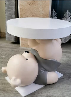 1-Piece Cute Bear Statue Round Coffee Table Bedroom Nightstand Bed Table with Bluetooth Speaker for Living Room Office Bedrooms Furniture 45x40cm(fully Assembled) - pzsku/ZA923638C678197F75F42Z/45/_/1721799947/65cccedf-4686-404f-8b4f-afdc29d25f10