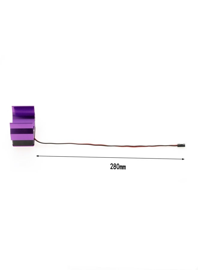 Remote Control Motor Cooling Fan Remote Control Car 540 550 Motor Radiator Replacement for Traxxas TRX-4 TRX-6 G63 1/10 Remote Control Crawler Car (Purple) - Image 4
