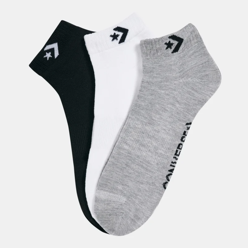 CONVERSE Star Chevron Logo Ankle Socks (3 Pairs)