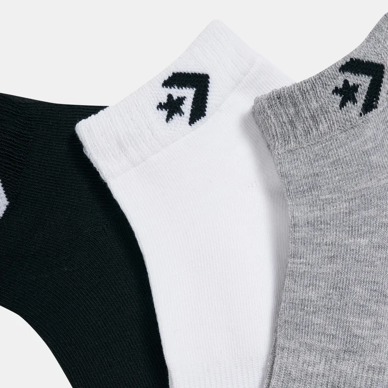 CONVERSE Star Chevron Logo Ankle Socks (3 Pairs)