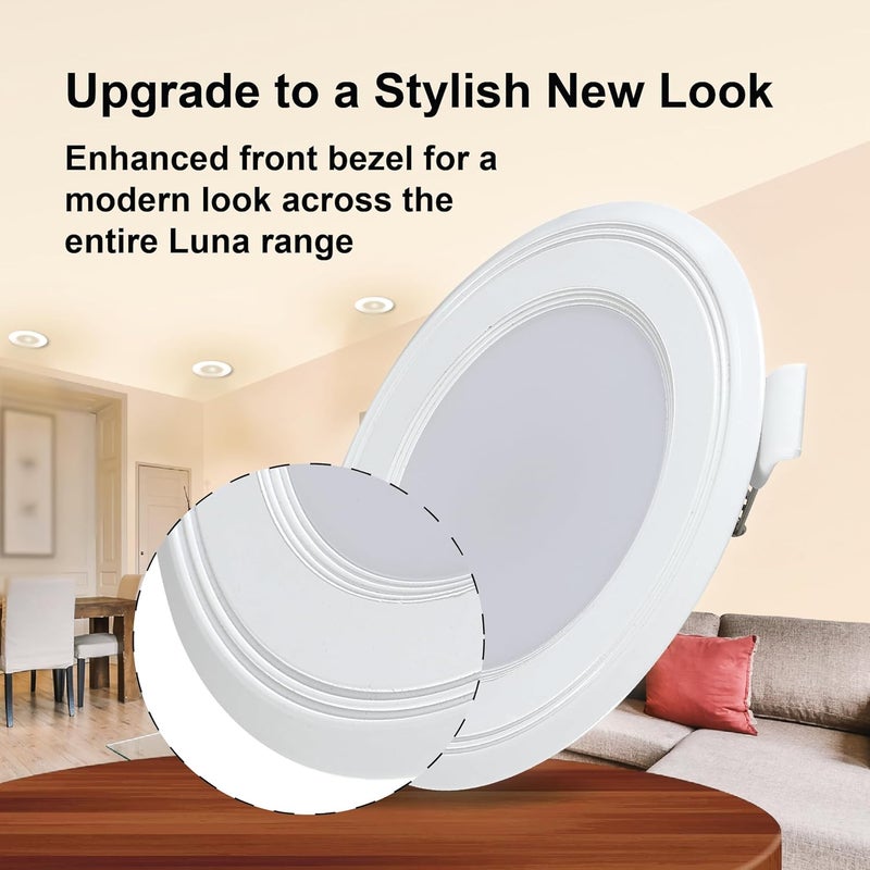 Havells HAVELLS Luna 6W Downlight for Junction Box Round Colour Natural White 4000K 3 inch Cutout 22mm Height High Voltage Protection Upto 4KV Pack of 1  - Image 3