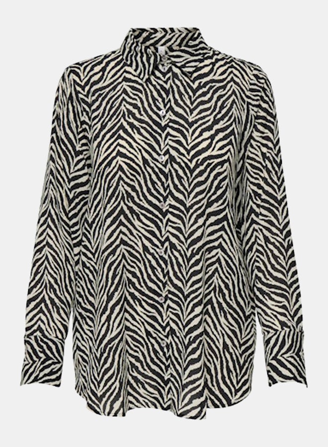 ONLY ONLY Womens Helen Life Longsleeve Loose Shirt  - Image 1