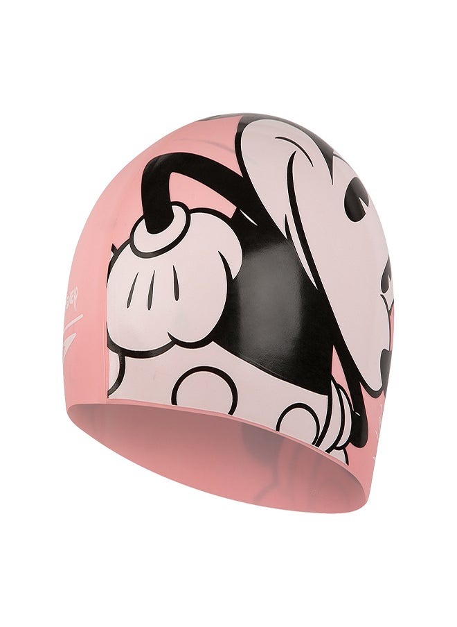 speedo Disney Print Minnie Mouse Swimming Cap Pink  - Image 1