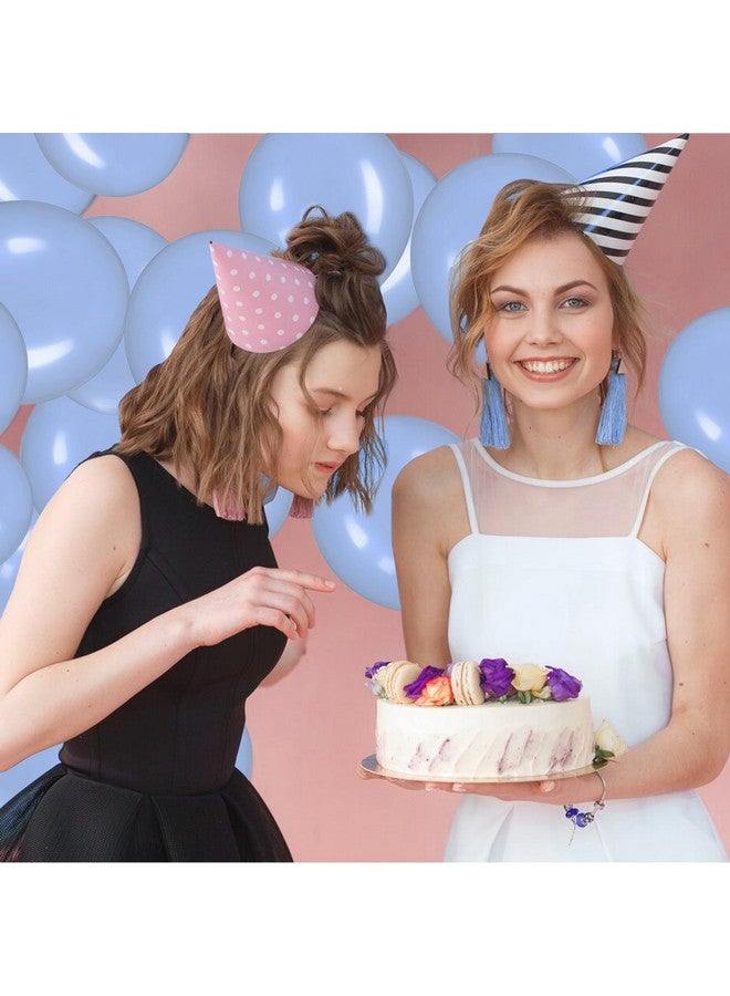 JUSTOTRY Link Balloons 12 Inch - 100 Pcs Quick Link Balloon Latex Linking Balloons Connected Linkable Balloon Birthday Wedding Party Decorations(Macaron Blue) - Image 4