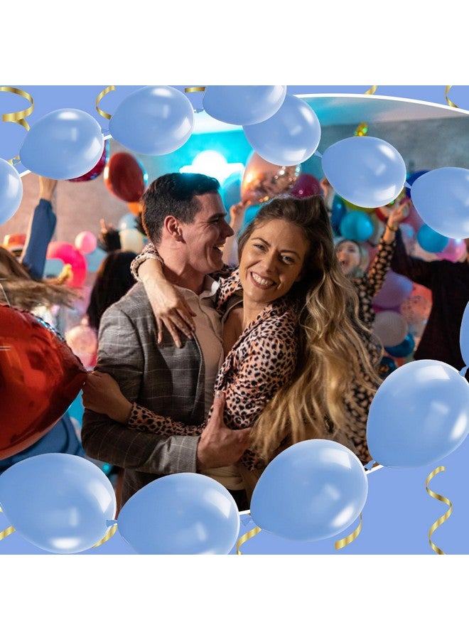 JUSTOTRY Link Balloons 12 Inch - 100 Pcs Quick Link Balloon Latex Linking Balloons Connected Linkable Balloon Birthday Wedding Party Decorations(Macaron Blue) - Image 5