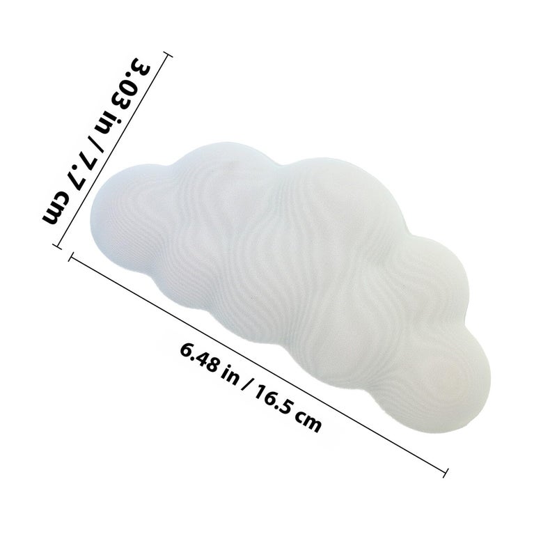 Ergonomic Cloud Wrist Rest For Keyboard And Mouse With Anti Skid Base Office Gaming - Image 3