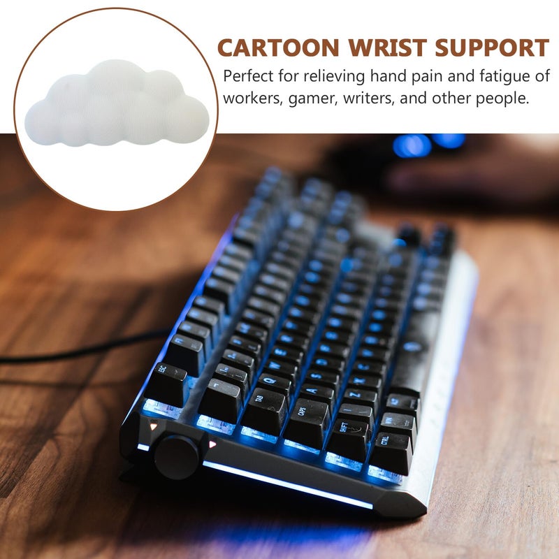 Ergonomic Cloud Wrist Rest For Keyboard And Mouse With Anti Skid Base Office Gaming - Image 5