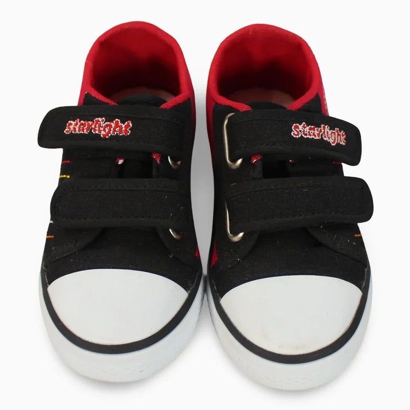 Our kids Boys Canvas Sneakers – Black & Red - Image 3