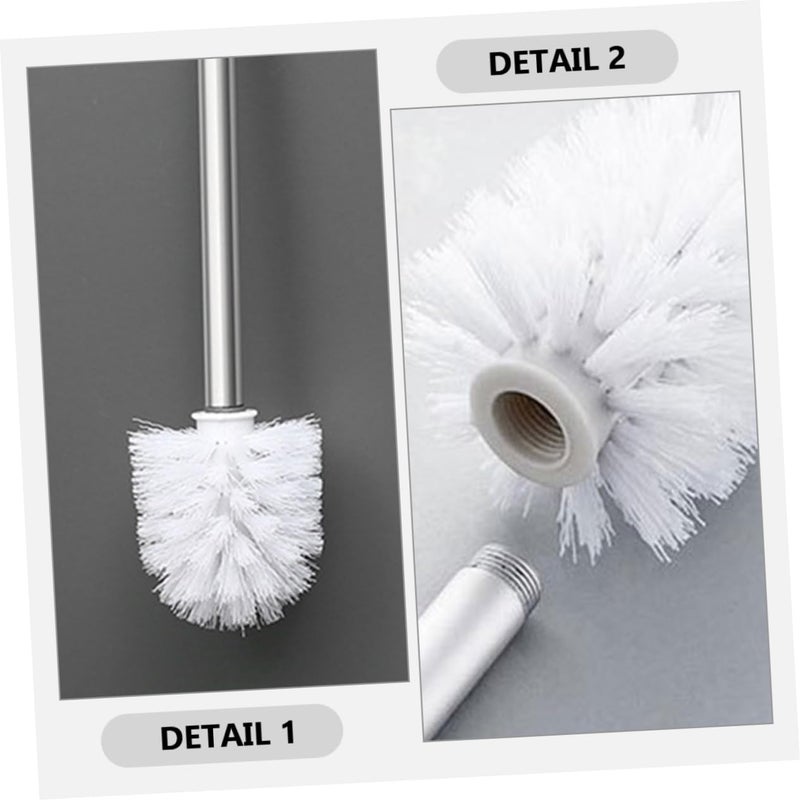 4 Pack Toilet Brush Replacement Heads Scratch Resistant for Bathroom Cleaning - Image 4
