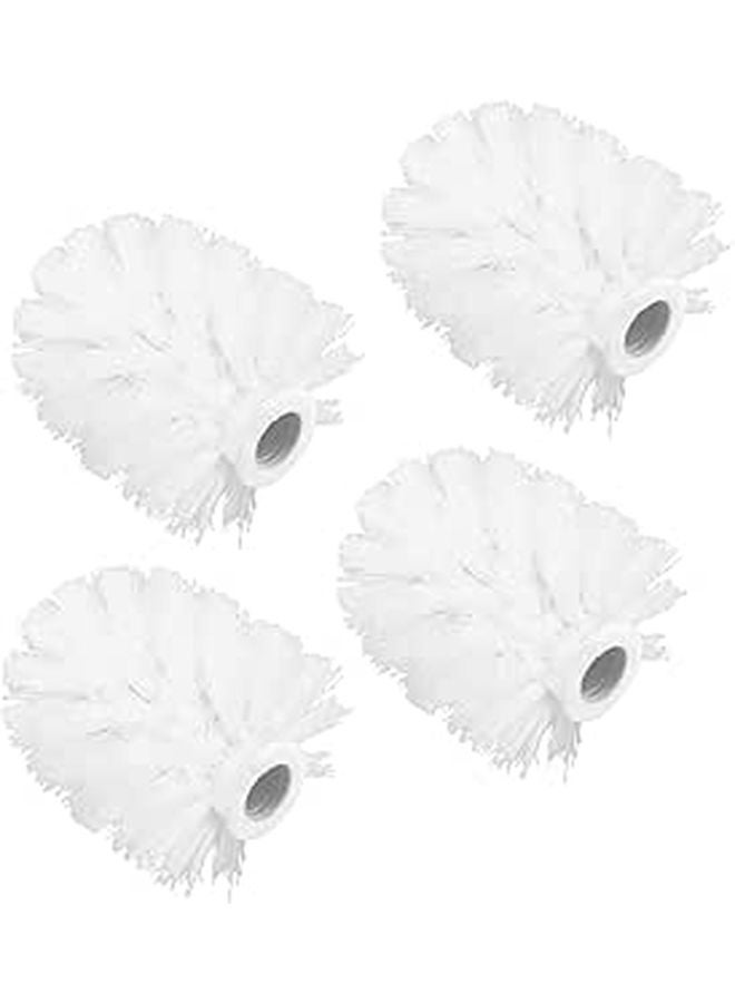 4 Pack Toilet Brush Replacement Heads Scratch Resistant for Bathroom Cleaning - Image 1