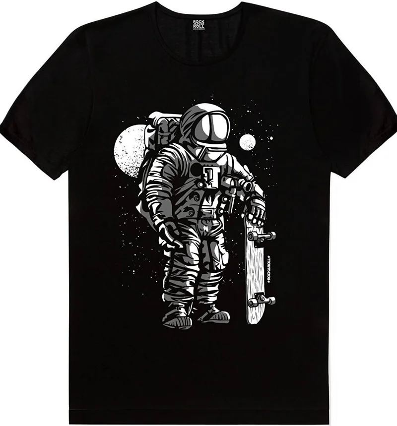 Rock&Roll Skateboarder Astronaut, Football Player Astronaut Men's 2-Piece Eco Pack T-Shirt