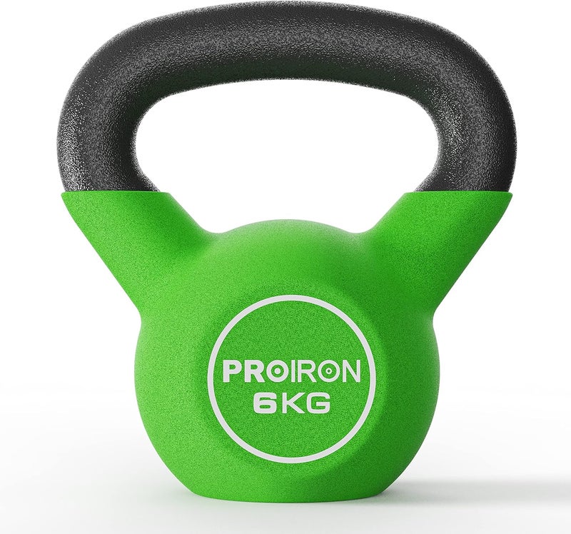 PROIRON Neoprene Coated Kettlebell Weights Solid Cast Iron Kettlebell, Strength Training Kettlebells for Weightlifting, Conditioning, Strength & Core Training - Image 1