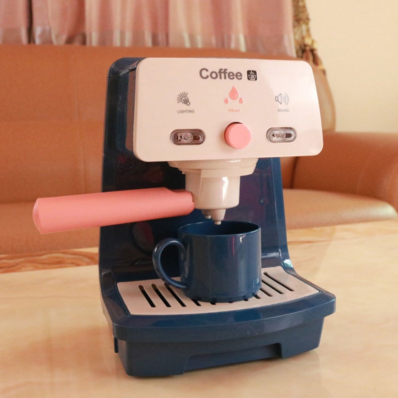 Kids Kitchen Play Toy Kitchen Appliance Toy Coffee Machine Toy Espresso Machine Model - Image 2
