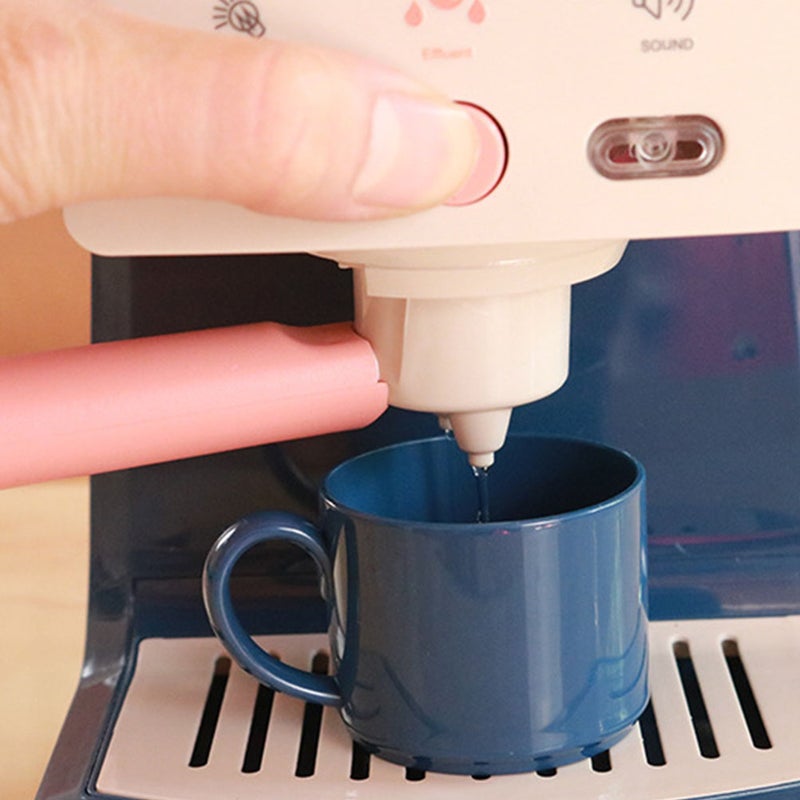 Kids Kitchen Play Toy Kitchen Appliance Toy Coffee Machine Toy Espresso Machine Model - Image 5