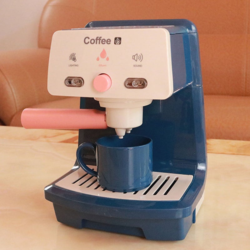 Kids Kitchen Play Toy Kitchen Appliance Toy Coffee Machine Toy Espresso Machine Model - Image 3