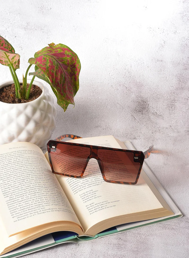 Haute Sauce Brown Lens Brown Oversized Sunglasses