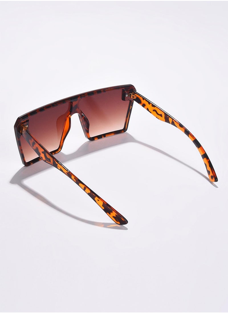 Haute Sauce Brown Lens Brown Oversized Sunglasses  - Image 4