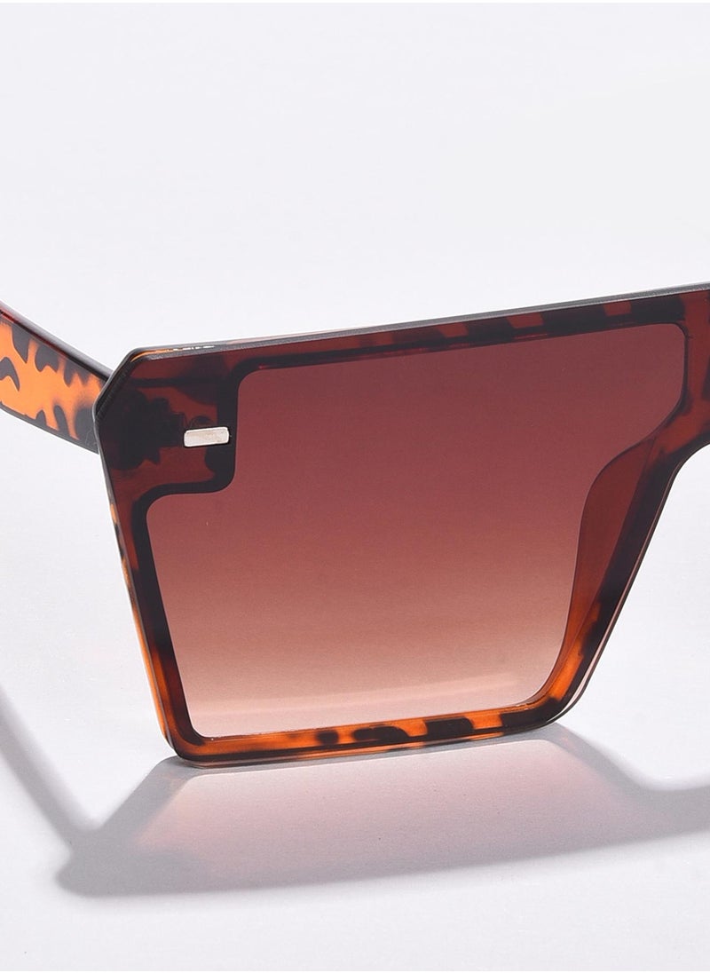 Haute Sauce Brown Lens Brown Oversized Sunglasses  - Image 2