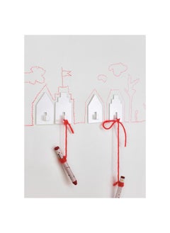 Zaboon Hook, Self-Adhesive, House/White  - Image 4