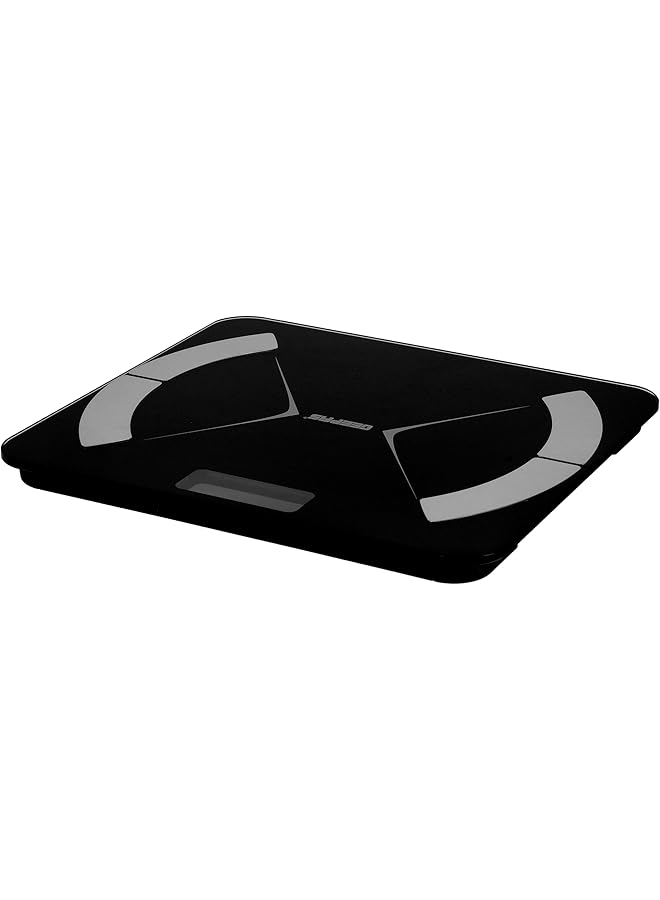 GEEPAS Smart Body Fat Scale Gbs46522 Connects With Android And Ios Tempered Glass Platform And Anti Slip Feet Black - Image 2