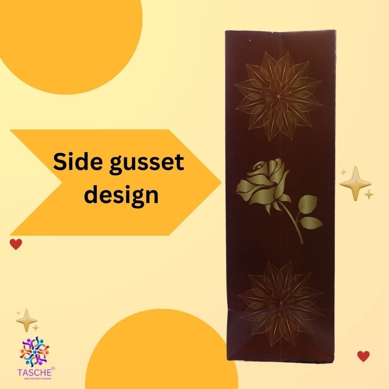 TASCHE حقائب هدايا مطبوعة لحفل الزفاف TASCHE Jula | حقائب هدايا للهدايا العائدة، خطوبة وهدايا عطلة الزفاف (12 * 9.5 * 4 بوصة) (عبوة من 8)، متعددة الألوان - Image 5