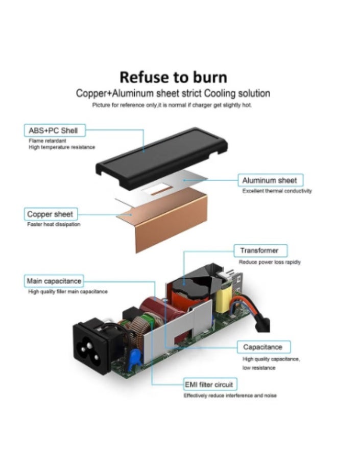 Terabyte 19.5V 3.33A 65W Laptop Charger for HP Notebook Computer PC Power Cord Supply Lead AC Adapter Pavilion Sleekbook Chromebook ENVY series Connector: 4.8 x 1.7mm - Image 4