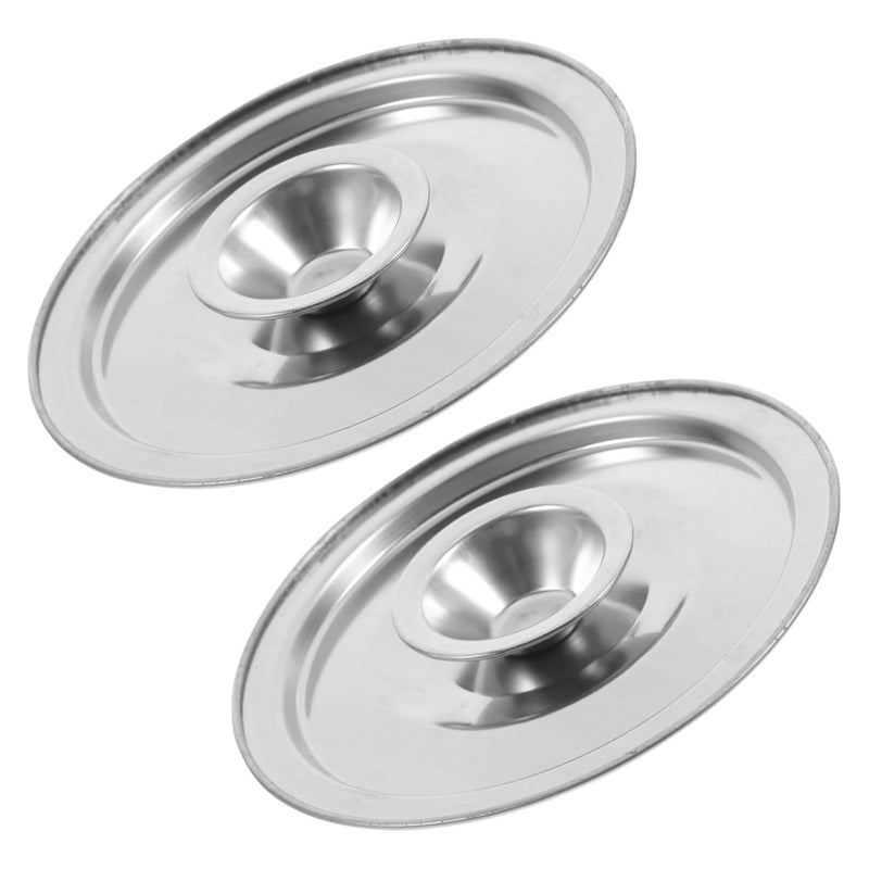 Stainless Steel Grease Pot Cover 2 Pack Reusable Kitchen Accessories Lid - Image 2