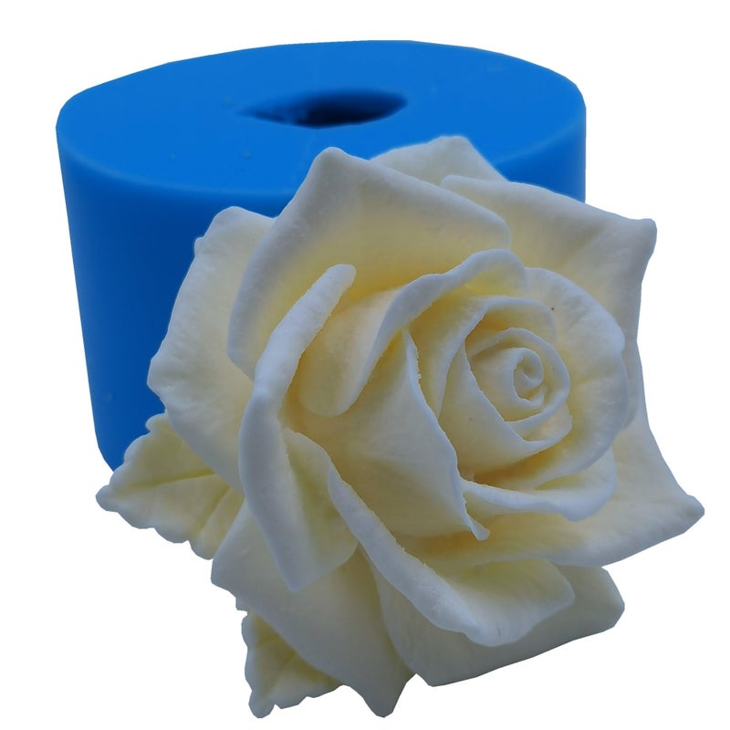 iBest Bloom Rose Flower 3D Silicone Mold for Resin Flower Soap Candle Making DIY Molds Wedding Cake Mold Epoxy Decorating Craft Mould Baking Tools - Image 1