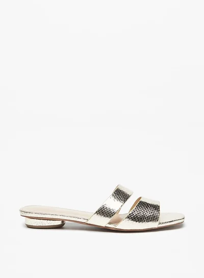 Flora Bella By Shoexpress Women's Textured Slip-On Flat Sandals