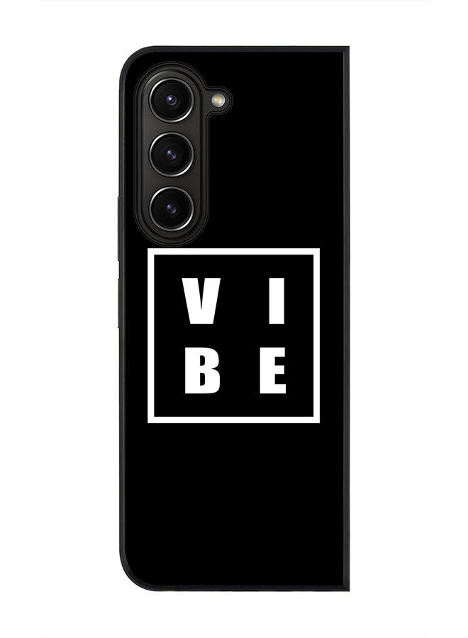 Stylizedd Rugged Black edge case for Samsung Galaxy Z Fold5, Slim fit Soft Case Flexible Rubber Edges Anti Drop TPU Gel Thin Cover -  Vibe - Image 1