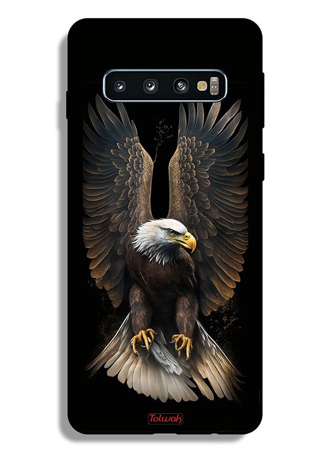 Tolwak Samsung Galaxy S10 Plus Protective Case Cover Eagle Spread Wings - Image 2