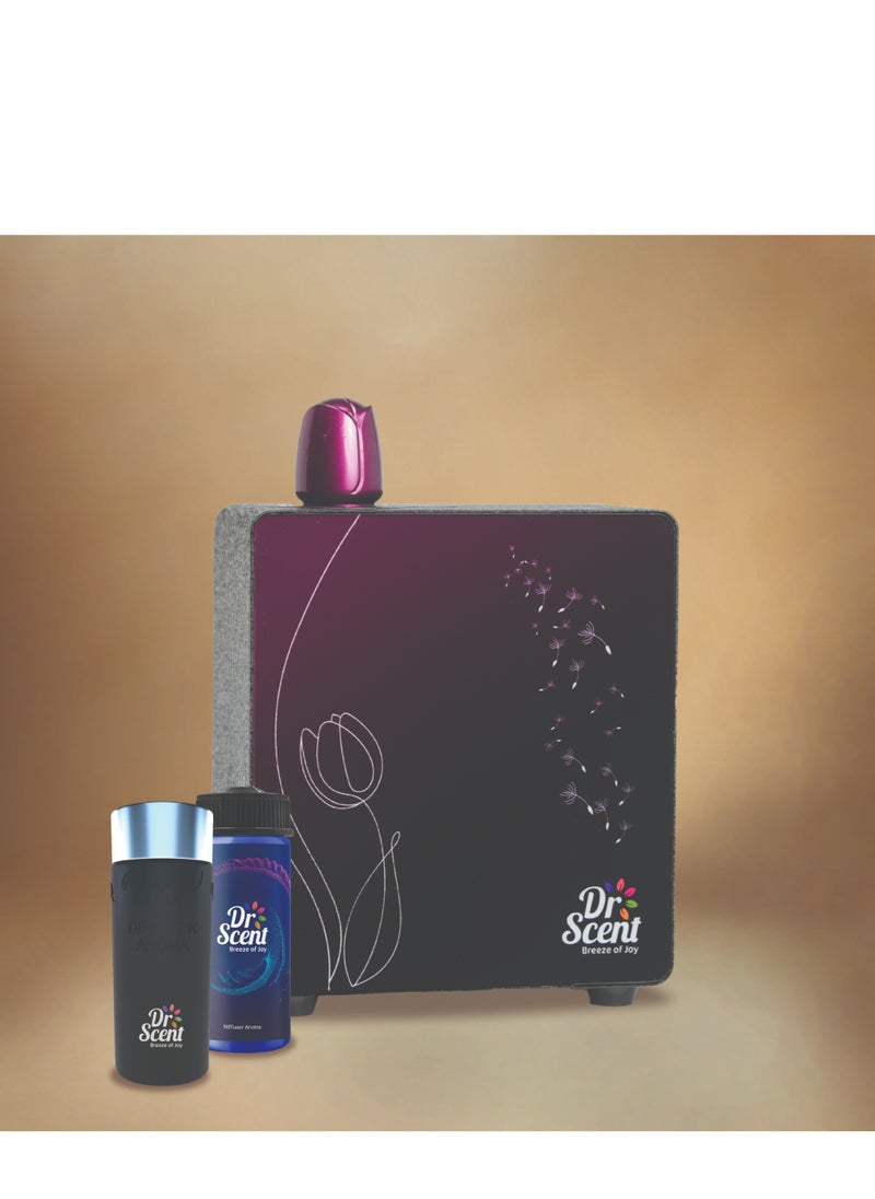 Dr Scent - ECO Tulip Diffuser Machine (Purple) Infused with Intelligent Aromatherapy | Enhanced By Seamless Mobile App Connectivity | Your Gateway To Personalized Fragrance Symphony And Wellness Bliss - Image 1